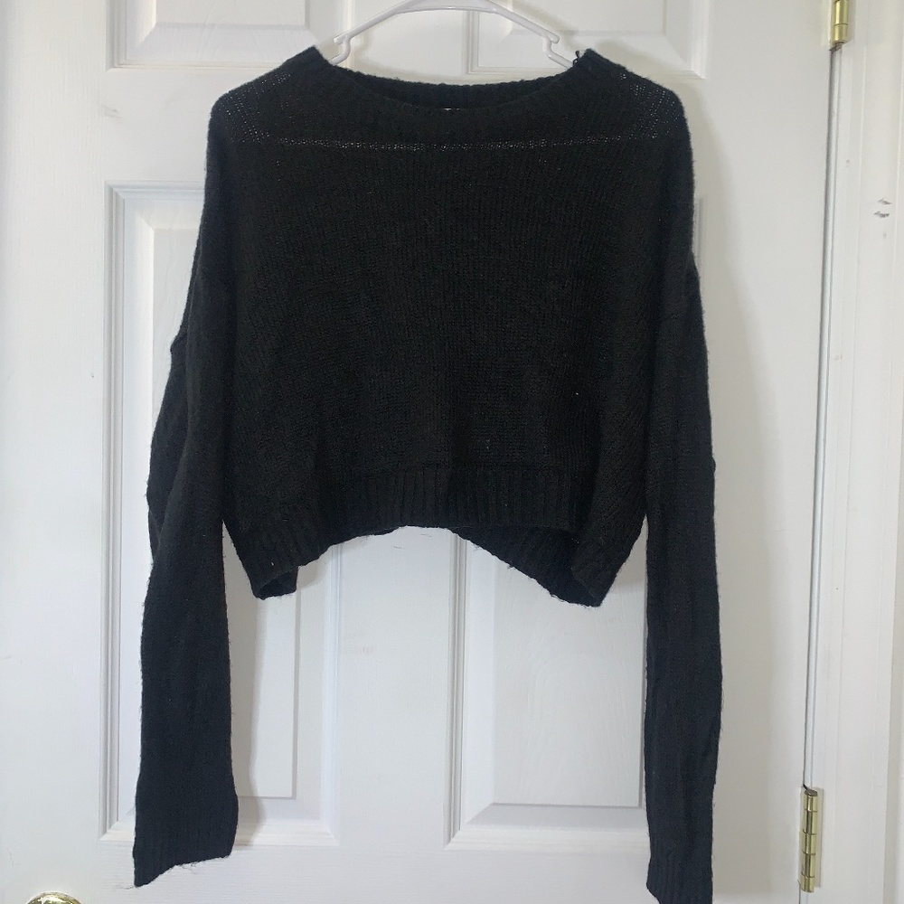 Black throwover sweater from H&M